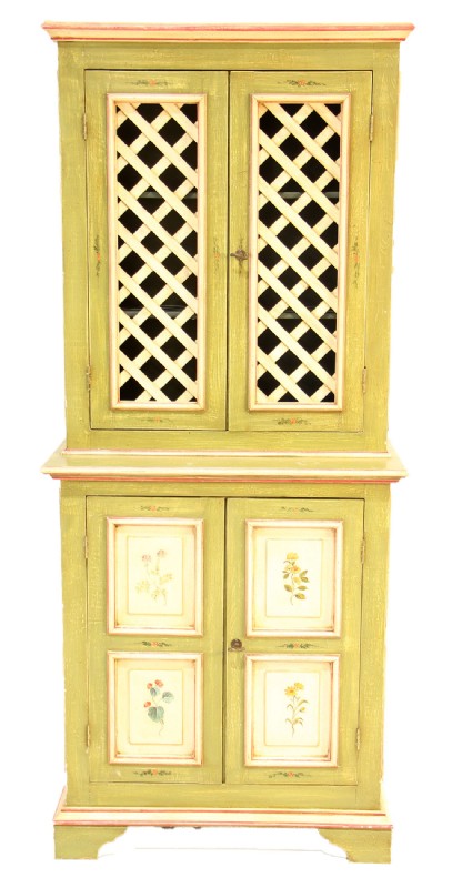 Hand Painted Habersham Style Hutch