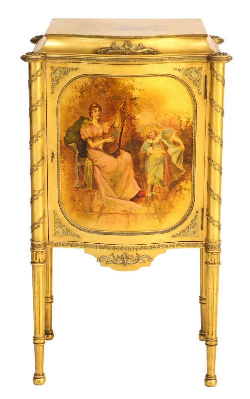 Gold Hand Painted Chest