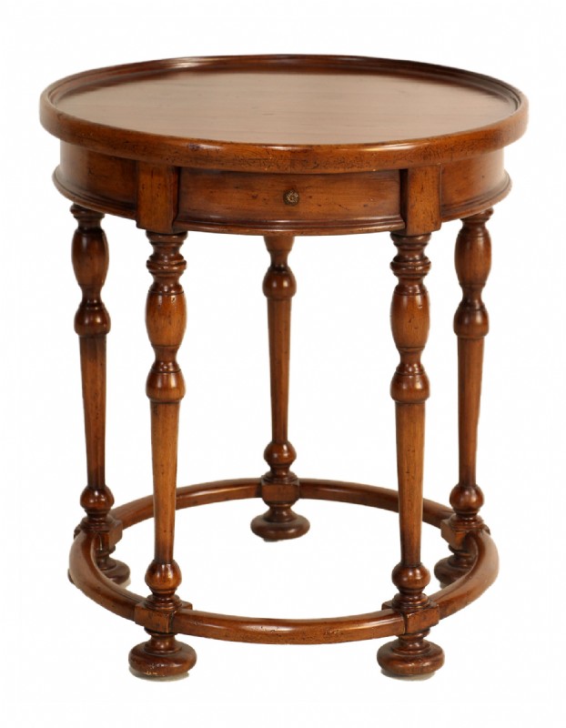 Round Turned Leg Occasional Table