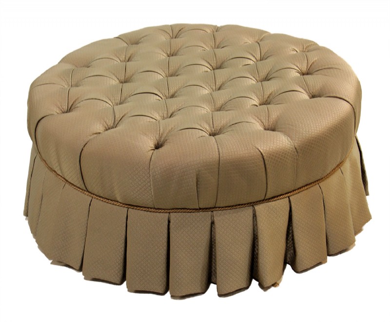 Round Tufted Ottoman