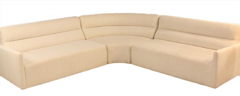 White Contemporary Sectional