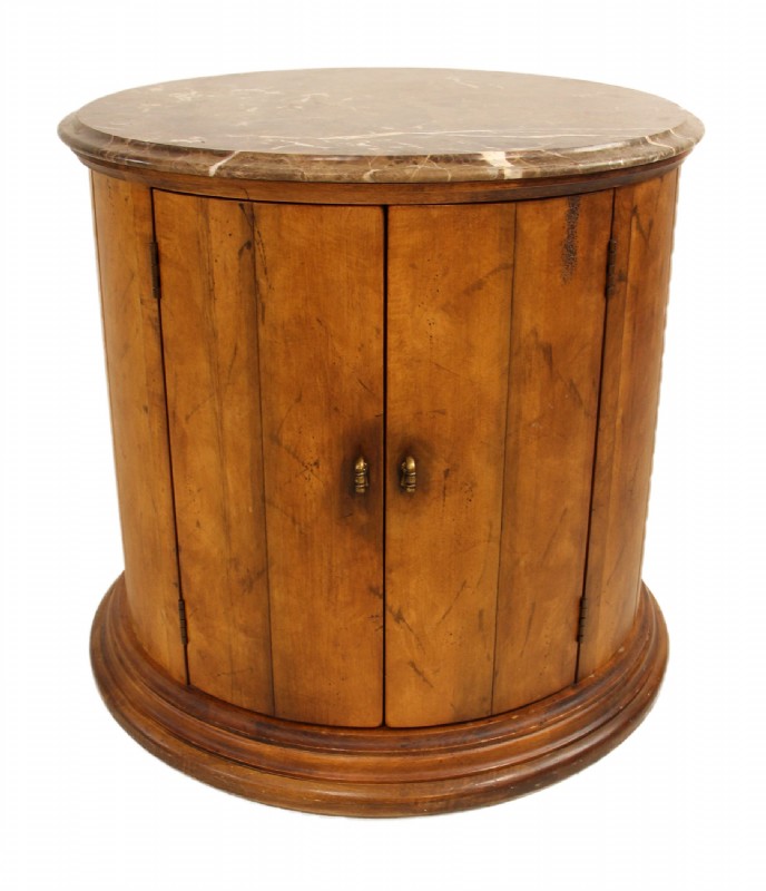 Marble Top Round Occasional Table
