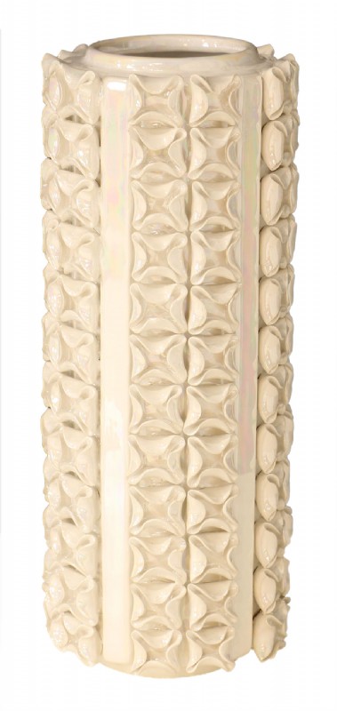 Pearlescent Cylindrical Table Vase