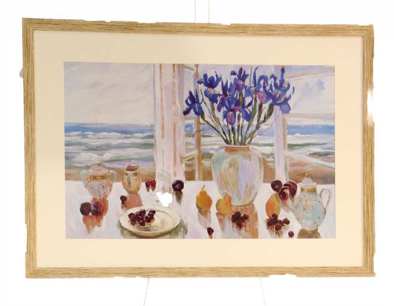 Framed Beach Scene Print