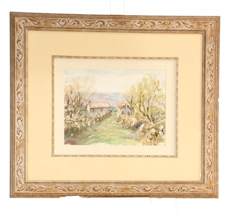 Tuscan Farmhouse Original Watercolor