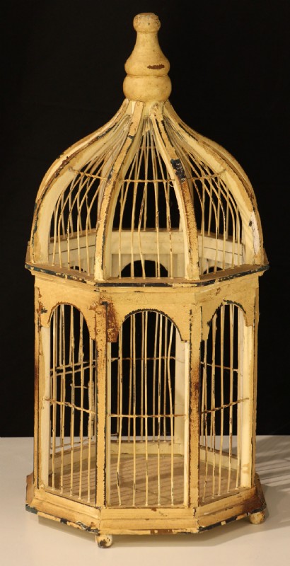 Vintage Wooden Birdcage
