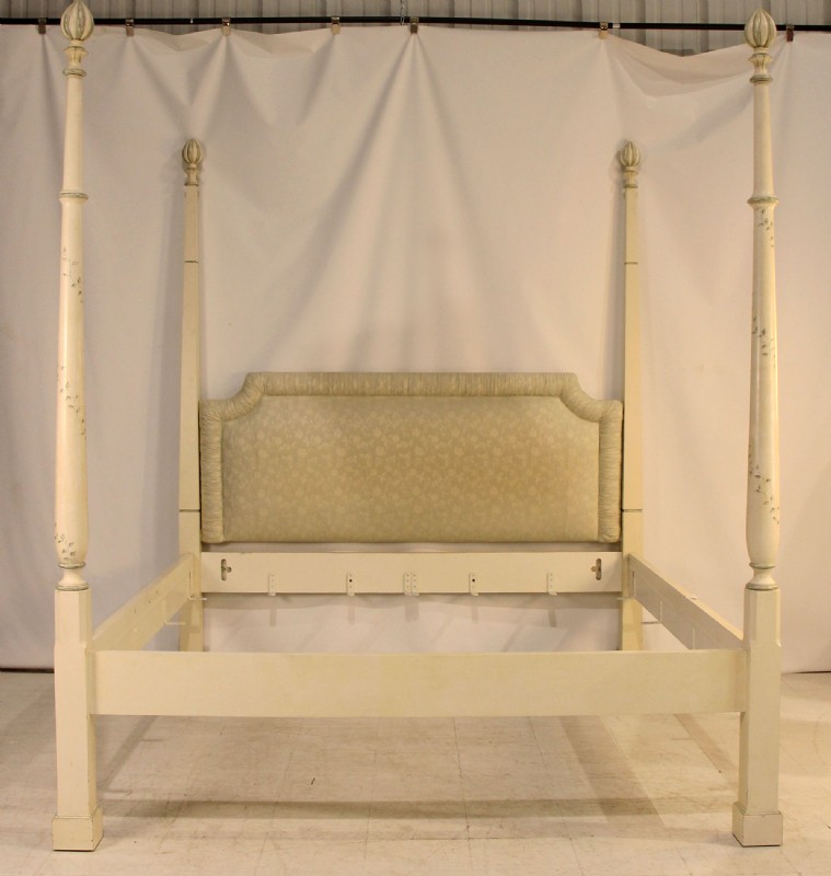 Handpainted King Four Poster Bed
