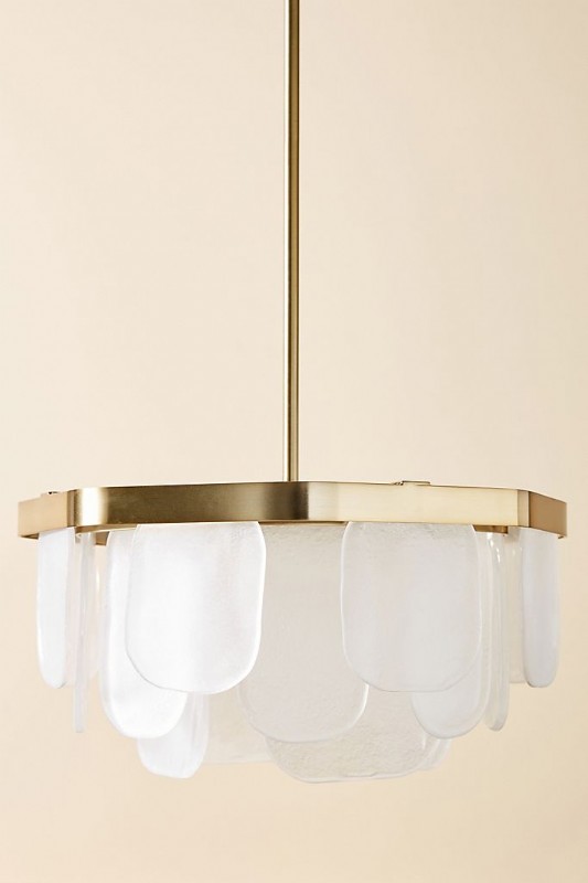 Cecillio Textured Glass Chandelier