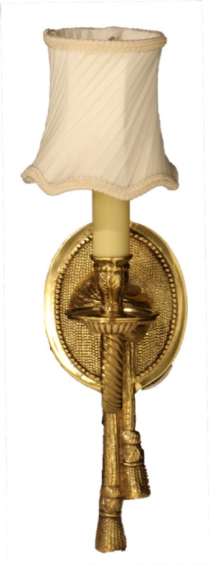 Brass Ribbon Sconce