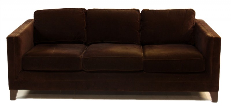Mohair Three Seat Sofa