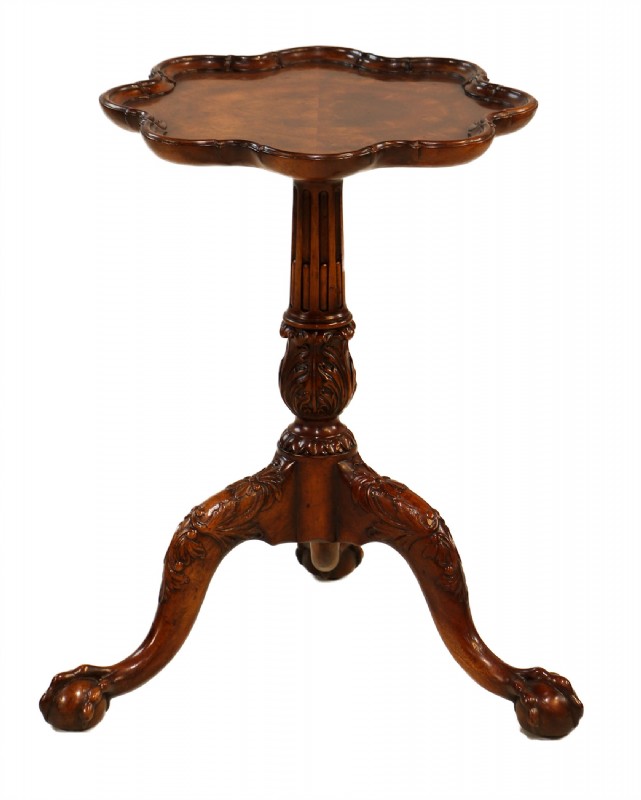 Pie Crust Accent Table