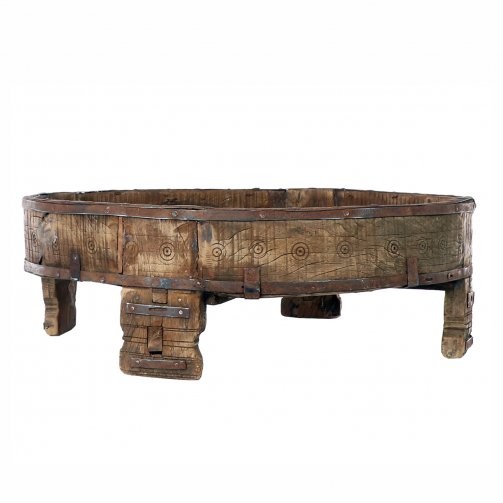 Carved Village Grinding Table