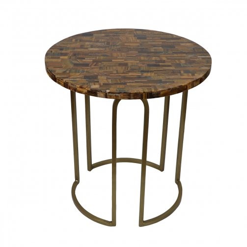 Tigers Eye Table Top Round