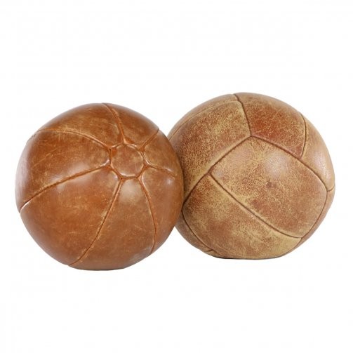 Vintage Leather Medicine Ball