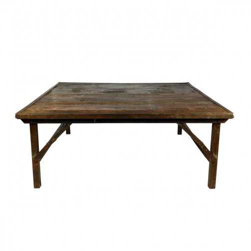 Iron Frame Wedding Coffee Table Natural