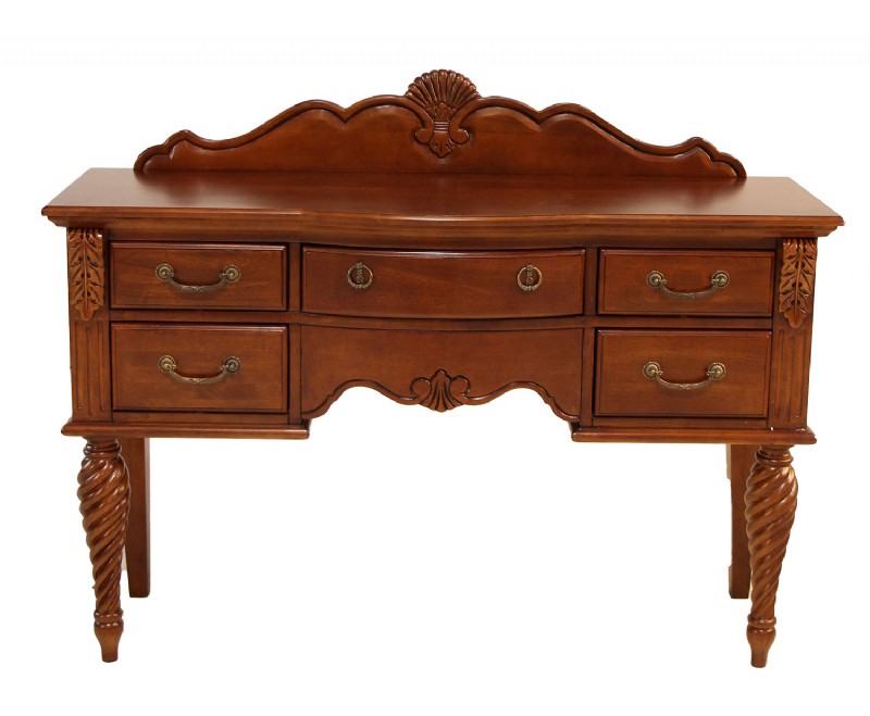 Medium Cherry Colored Wooden Sideboard