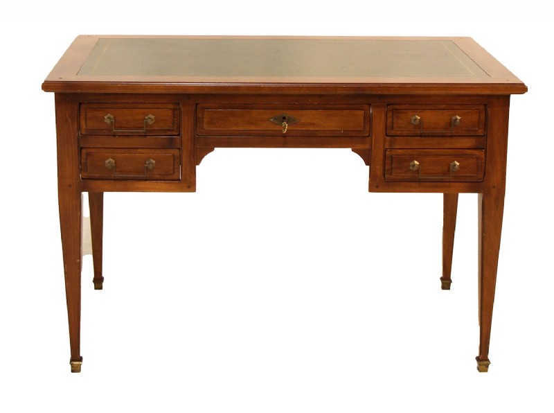 Green Leather Top Desk