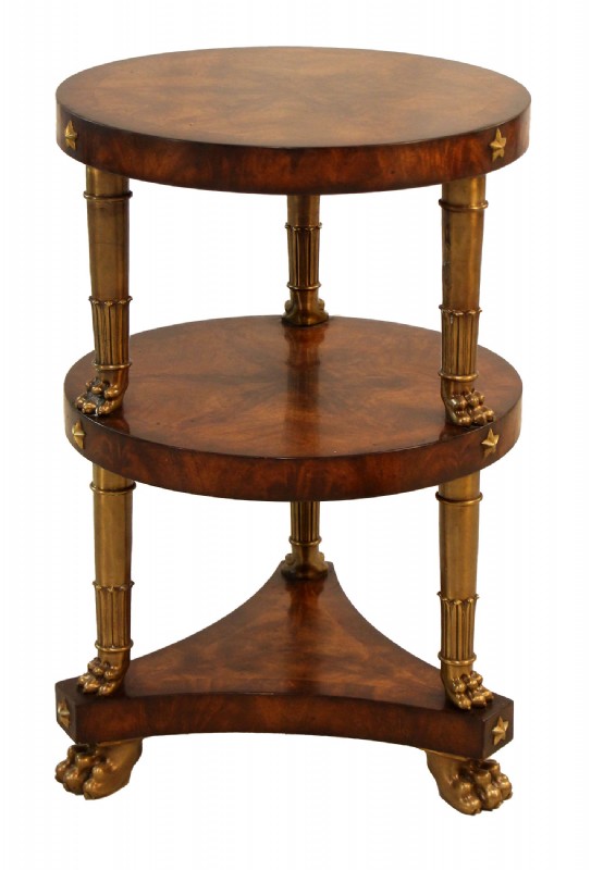Round Marquetry Pedestal Table