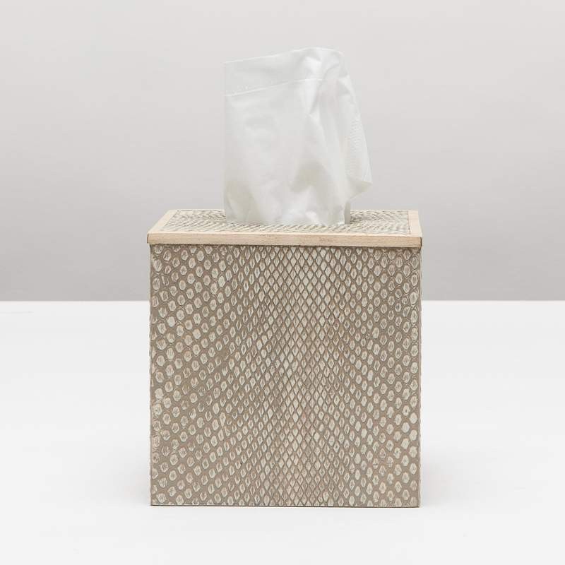 Goa Sand Tissue Box Cover Faux Boa