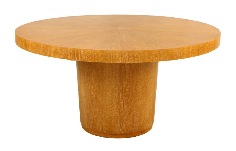 Whitewashed Round Oak DIning Set