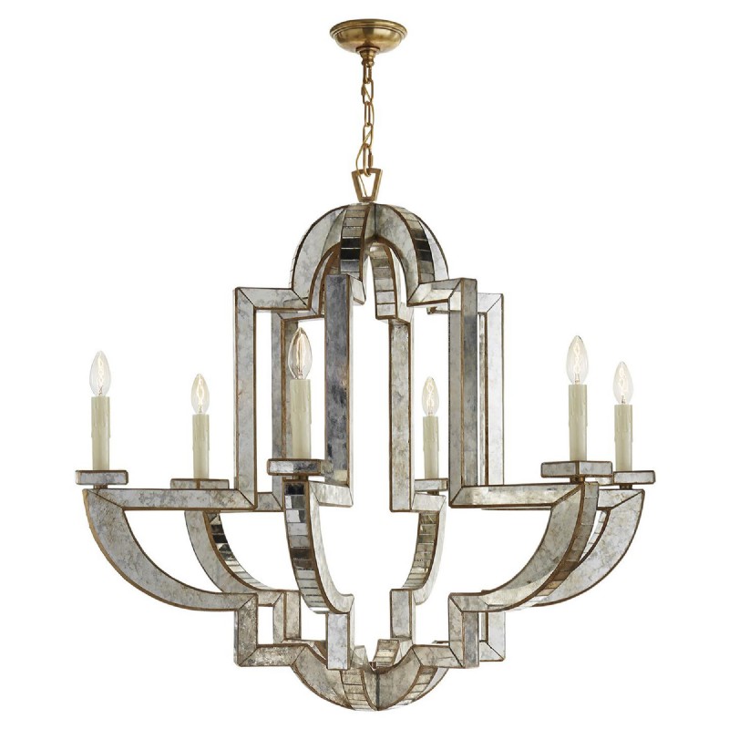 Lido 38 Inch 6 Light Chandelier