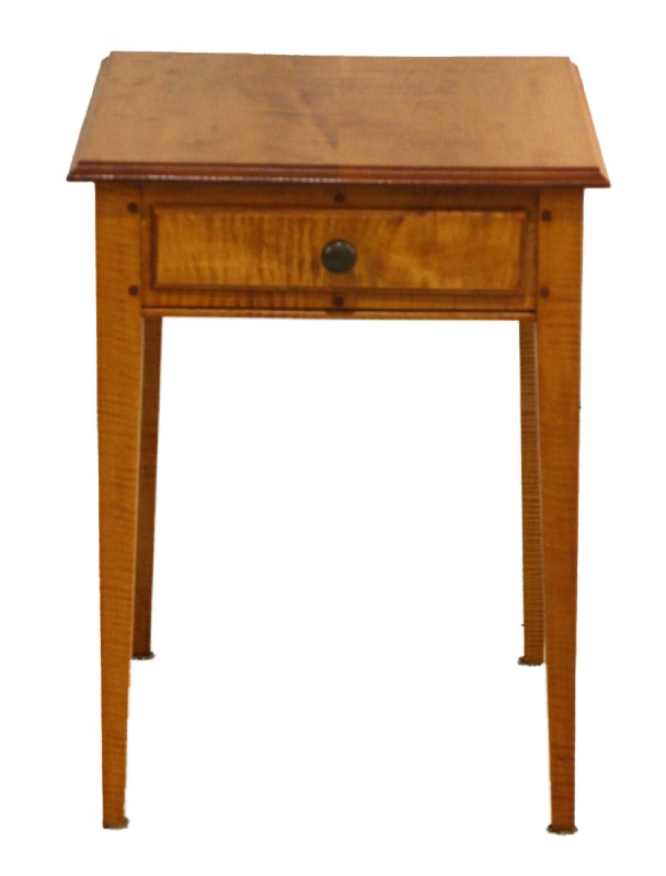 Tiger Maple End Table by Curt Brown