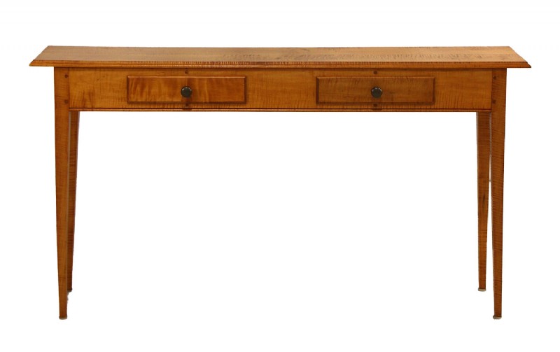 Tiger Maple Console Table by Curt Brown
