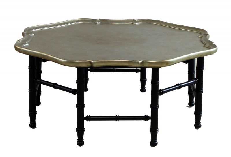 Faux Gold leaf gateleg cocktail table