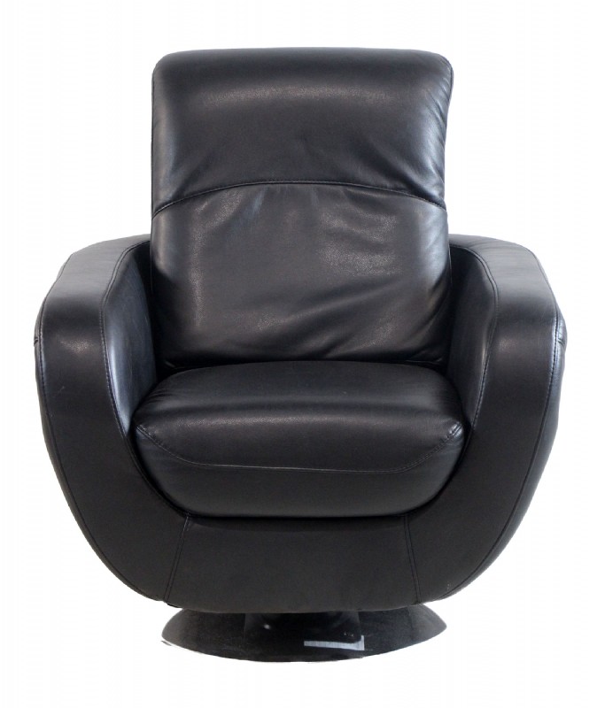 Black Leather swivel chair
