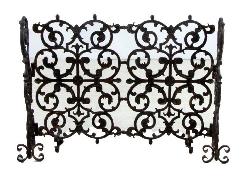 Heavy Metal Ornate Fireplace Grill