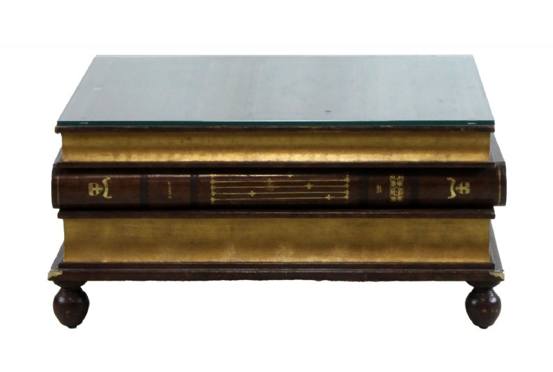 Leather Book Cocktail Table