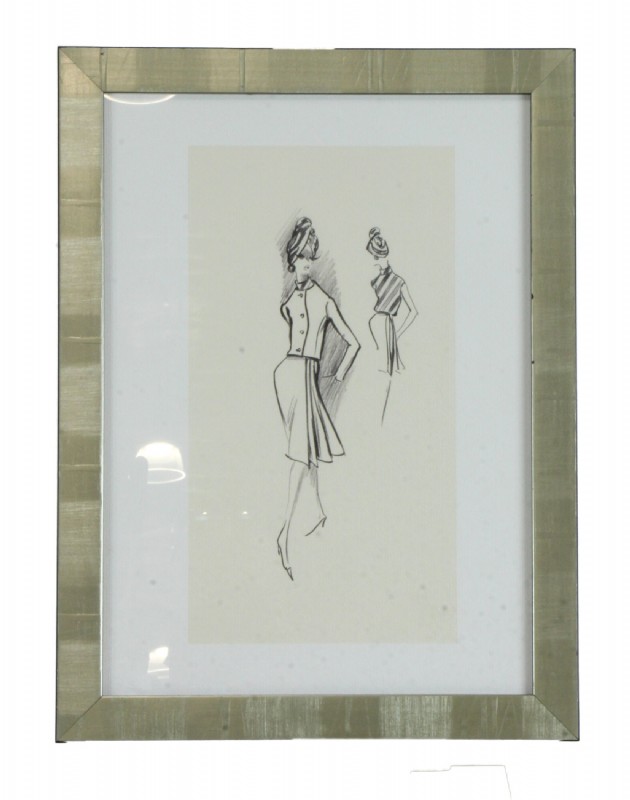 Women's Fashion  Framed Sketch