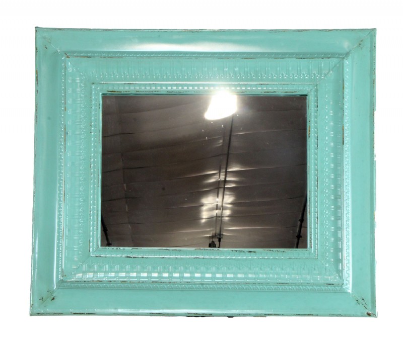 Multilayered Painted Metal Wall Mirror