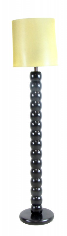 Wooden Ball Base Floor Lamp