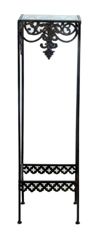 Glass Shelf Metal Plant Stand