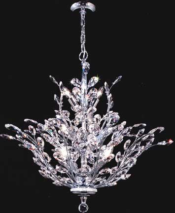 Crystal Florale Thirteen Light Chandelier