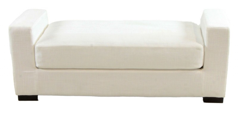 Belgium Track Arm Bench in Natural