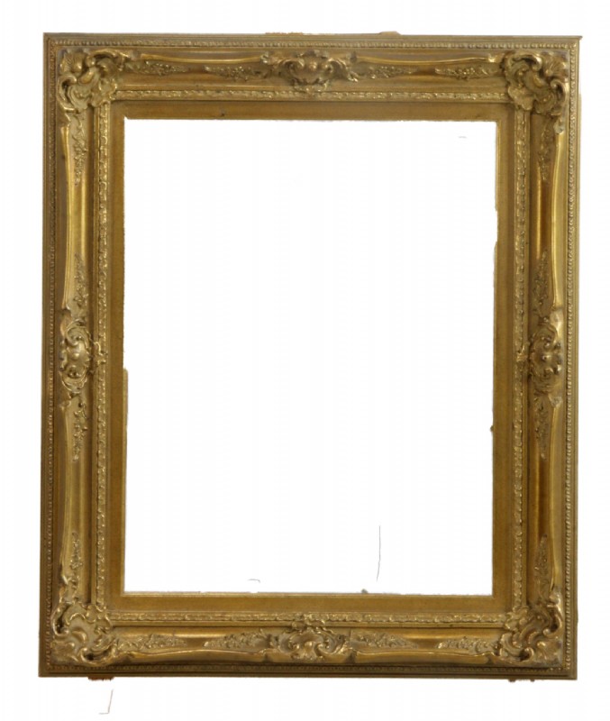 Beveled Gold Finished Wall Mirror