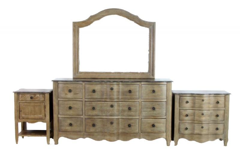 Four Piece Wooden Bedroom Set