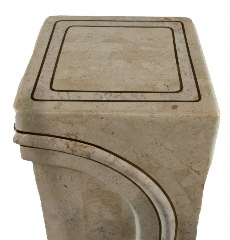Marble Venerred Plant Stand