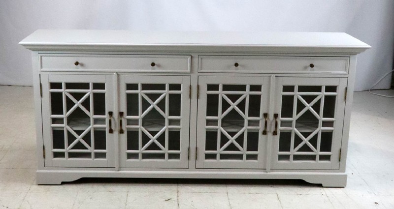 Wood & Glass Media Cabinet