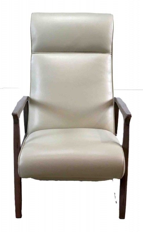 recliner with wood arms