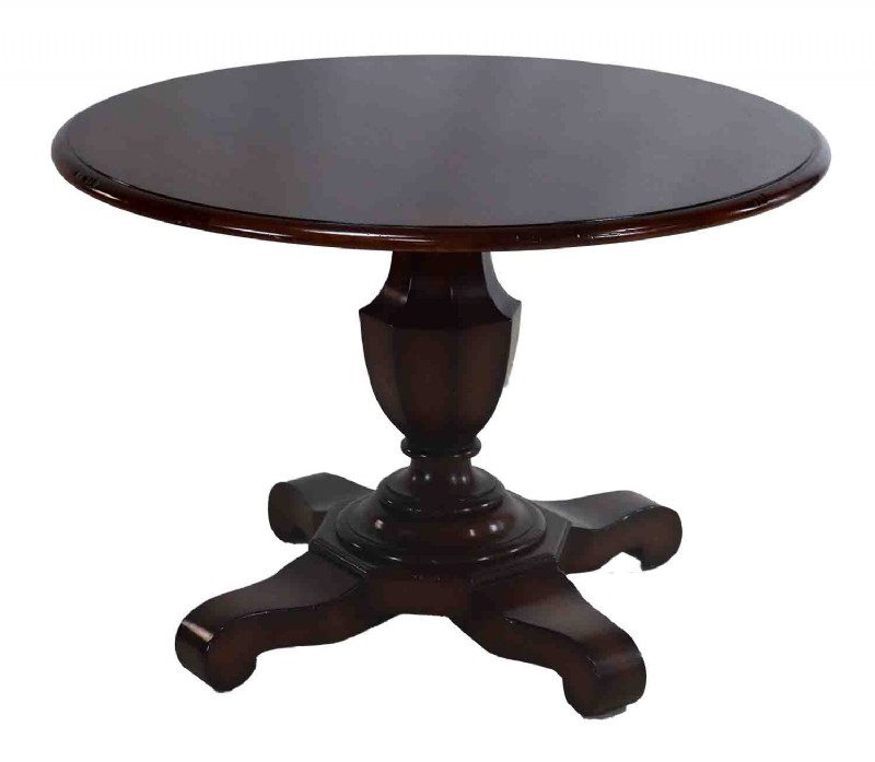 Round Wooden Pedestal Table