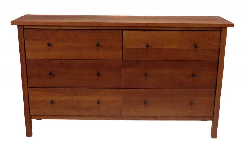 Cherry Six-Drawer Dresser