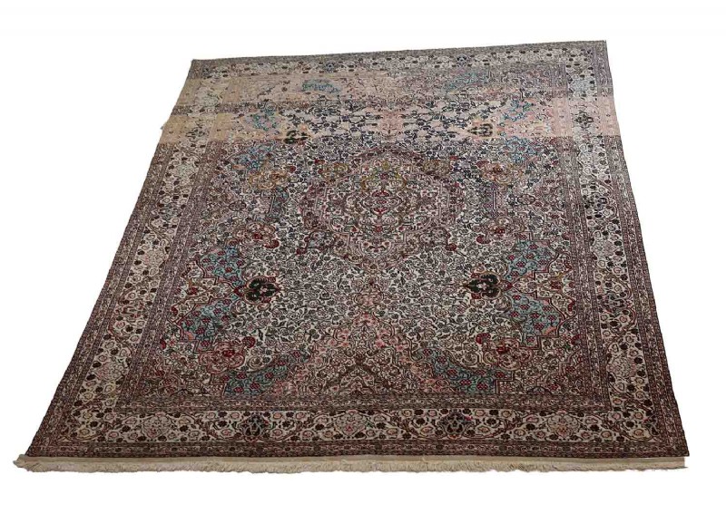 Pastel Colored Wool Persian Style Rug