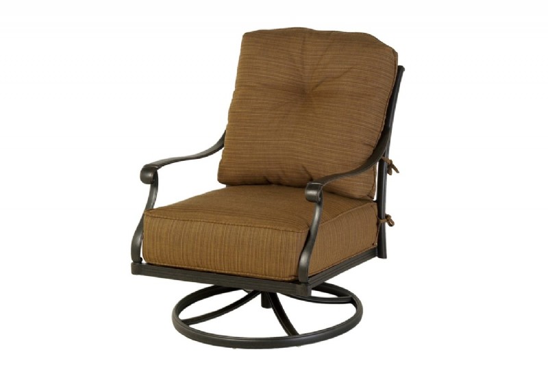 Black Cast Aluminum Swivel Rocker