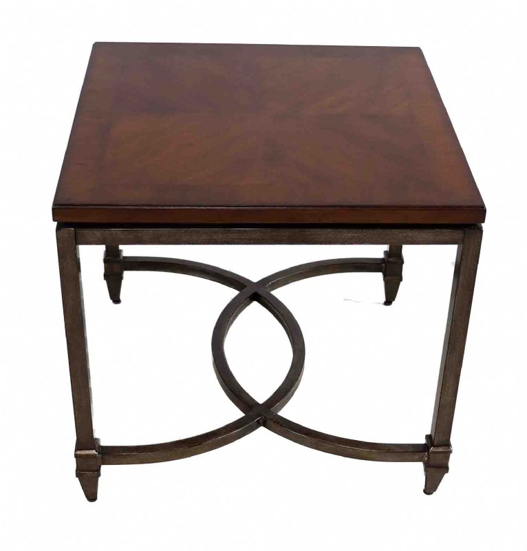 Flexsteel wood and metal occassional table