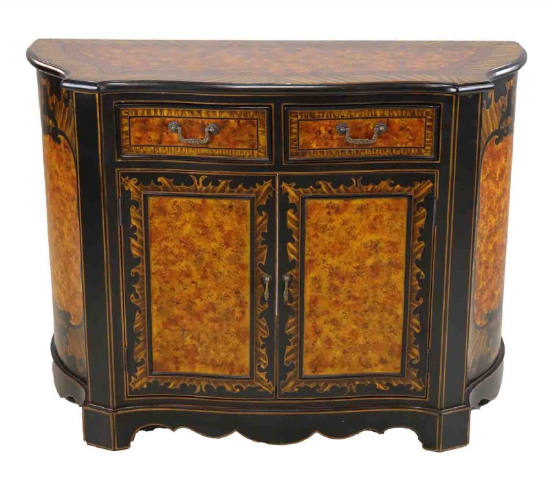 Inlaid Demilune Chest
