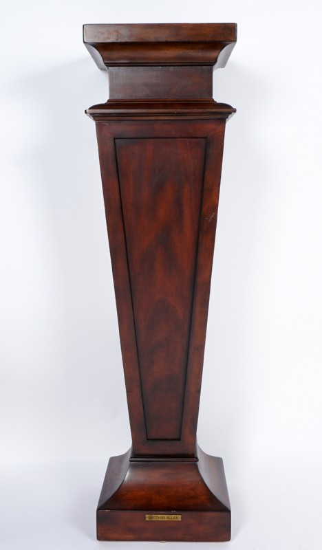 Mahogany Pedestal Plant Stand
