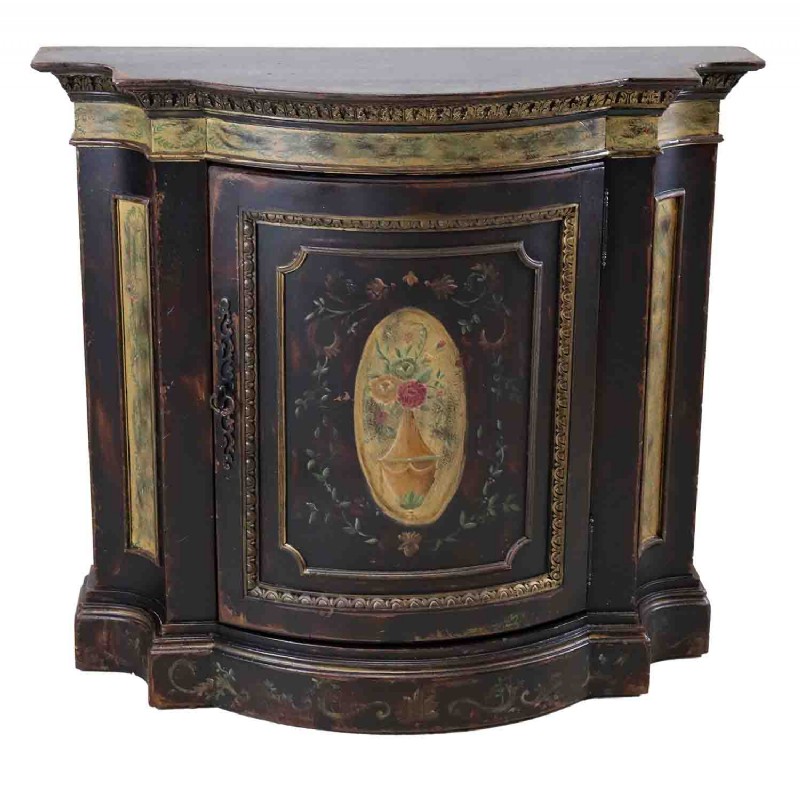 Habersham Handpainted Demilune Cabinet